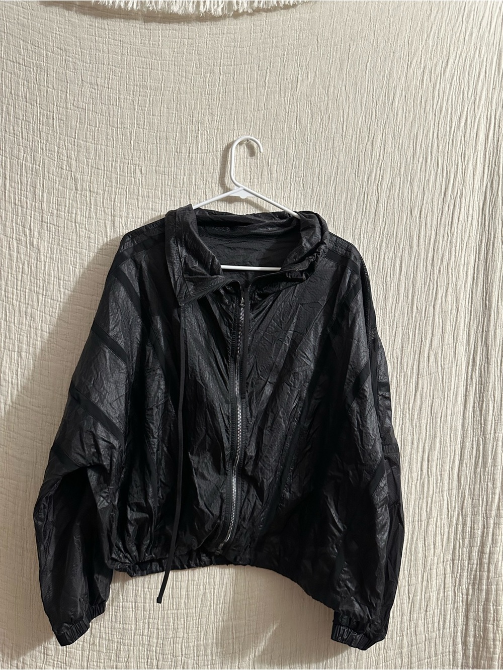 Alo Lightweight Black Windbreaker Jacket